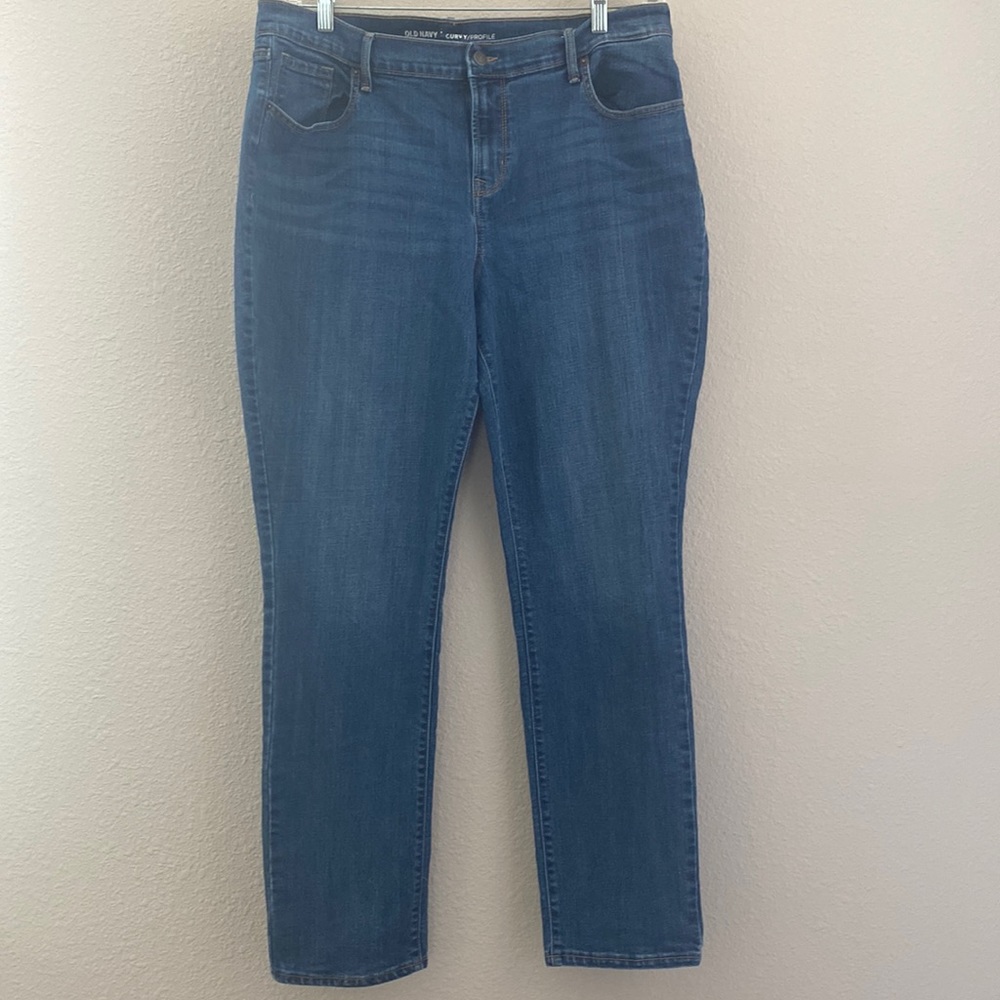 Women's Old Navy Curvy Profile Mid-Rise Jeans Size: 16 Tall